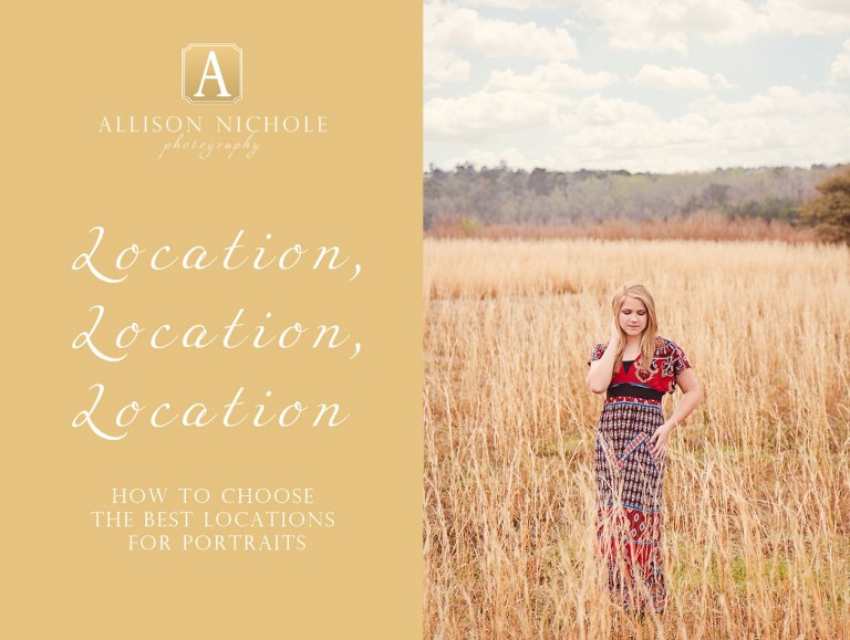 How to choose the best locations for portraits, Allison Nichole Photography
